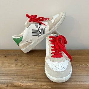 Isabel Marant White Leather Sneaker 38 (Feels like 37.5)